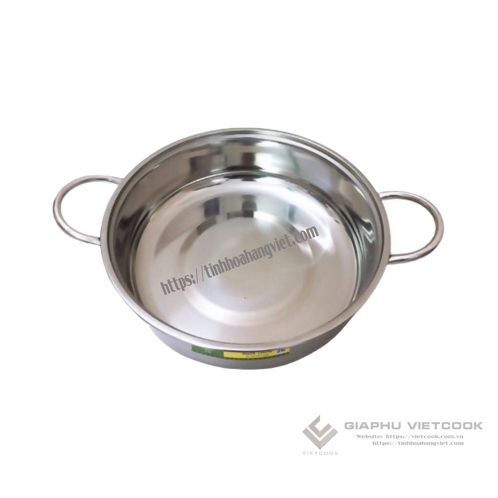 NỒI LẨU INOX 1 ĐÁY NẮP INOX VIETCOOK