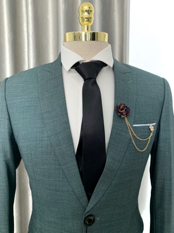 Bộ Vest Nam Hàn Quốc xanh rêu