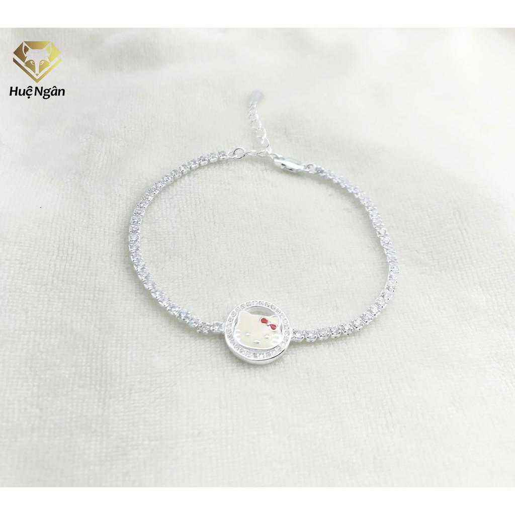 Lắc tay bạc 925 Huệ Ngân - Mèo KITTY X21