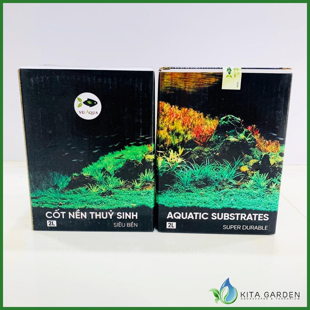 Cốt Nền Thuỷ Sinh Vũ Aqua Hộp 1L, 2L | Giúp bổ sung dinh dưỡng cho cây màu thêm căng
