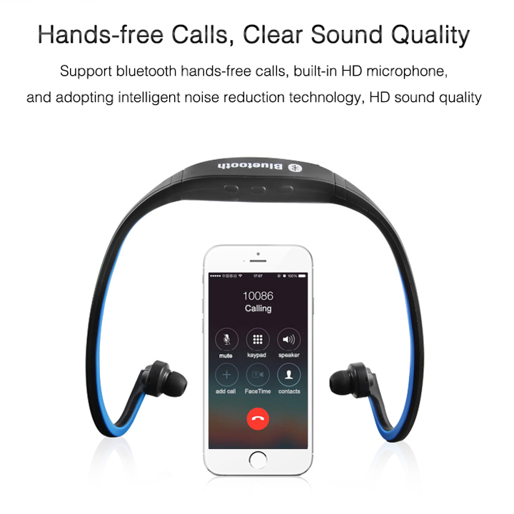 Tai nghe bluetooth thể thao K9TF – hỗ trợ nghe nhạc thẻ nhớ (Giao màu ngẫu nhiên)