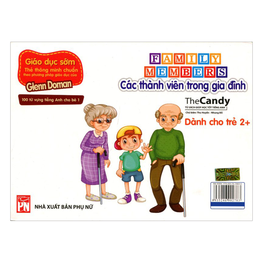 Flashcard Dạy Trẻ Theo Phương Pháp Glenn Doman - Các Thành Viên Trong Gia Đình (Giao Mẫu Ngẫu Nhiên)