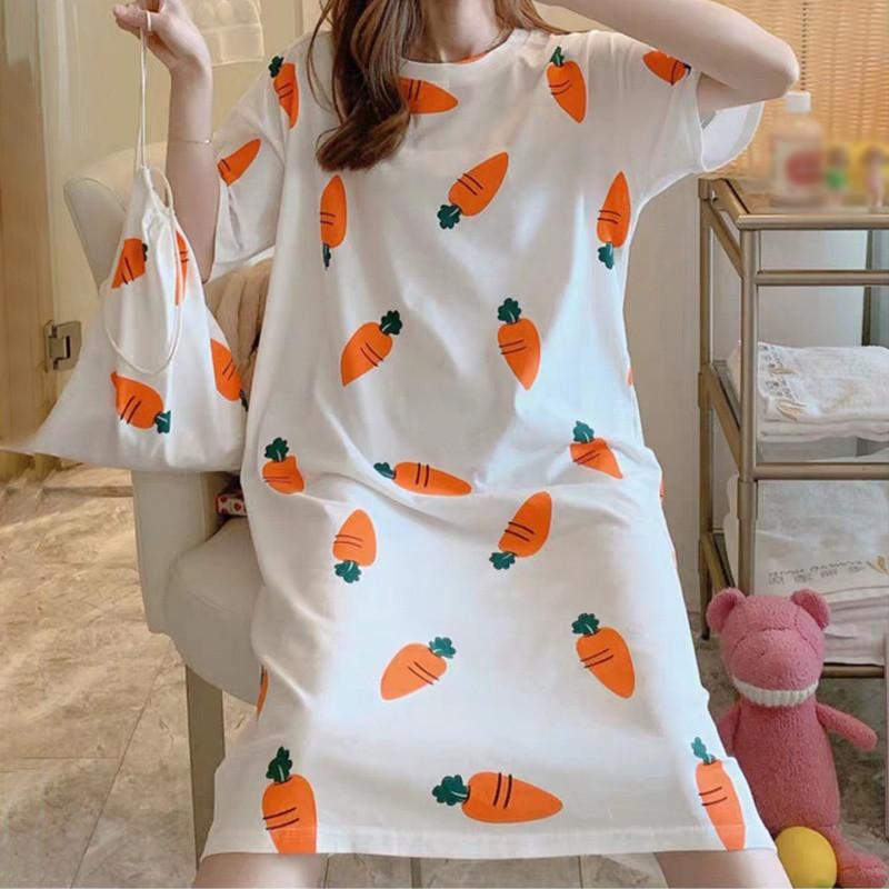 Đầm ngủ dài dáng rộng thời trang dành cho nữ