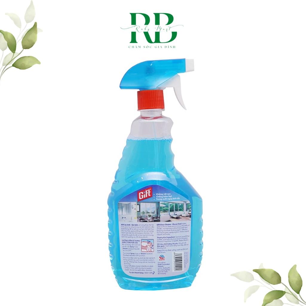 Nước Lau Kính Gift Sắc Biển Tươi Mát Chai 800ml