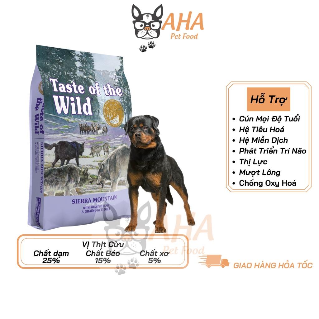 Thức Ăn Cho Chó Rottweiler Taste Of The Wild Bao 500g - Sierra Mountain Thịt Cừu, Trái Cây Rau Củ Quả