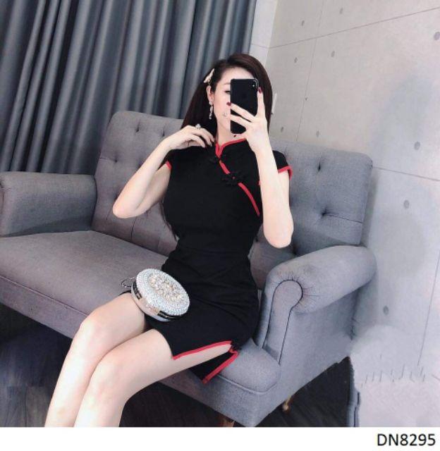 Đầm body giả sườn xám sexy