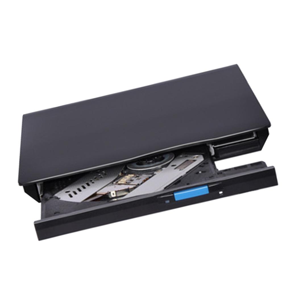 External USB 2.0 DVD-RW Burner Writer CD Player for Laptop Desktop PC Black