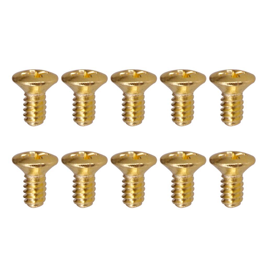 10pcs Guitar Switch Mounting Screws for ST SQ Guitar Golden