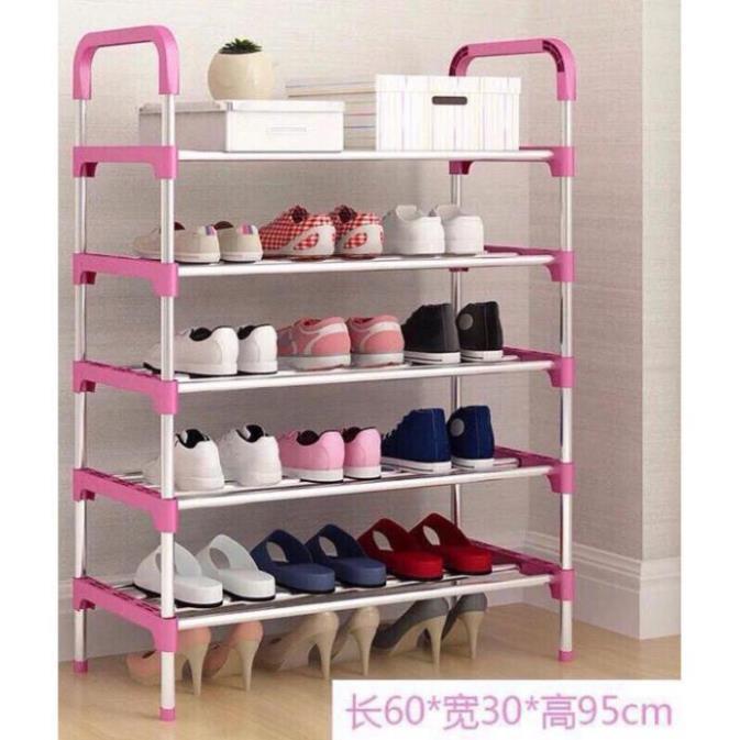 Kệ để giày, dép 5 tầng inox, phù hợp với gia đình, văn phòng