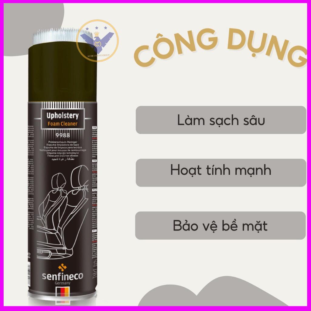 Dung dịch vệ sinh da, nỉ nội thất ô tô cao cấp - Senfineco 9988 - 650ml