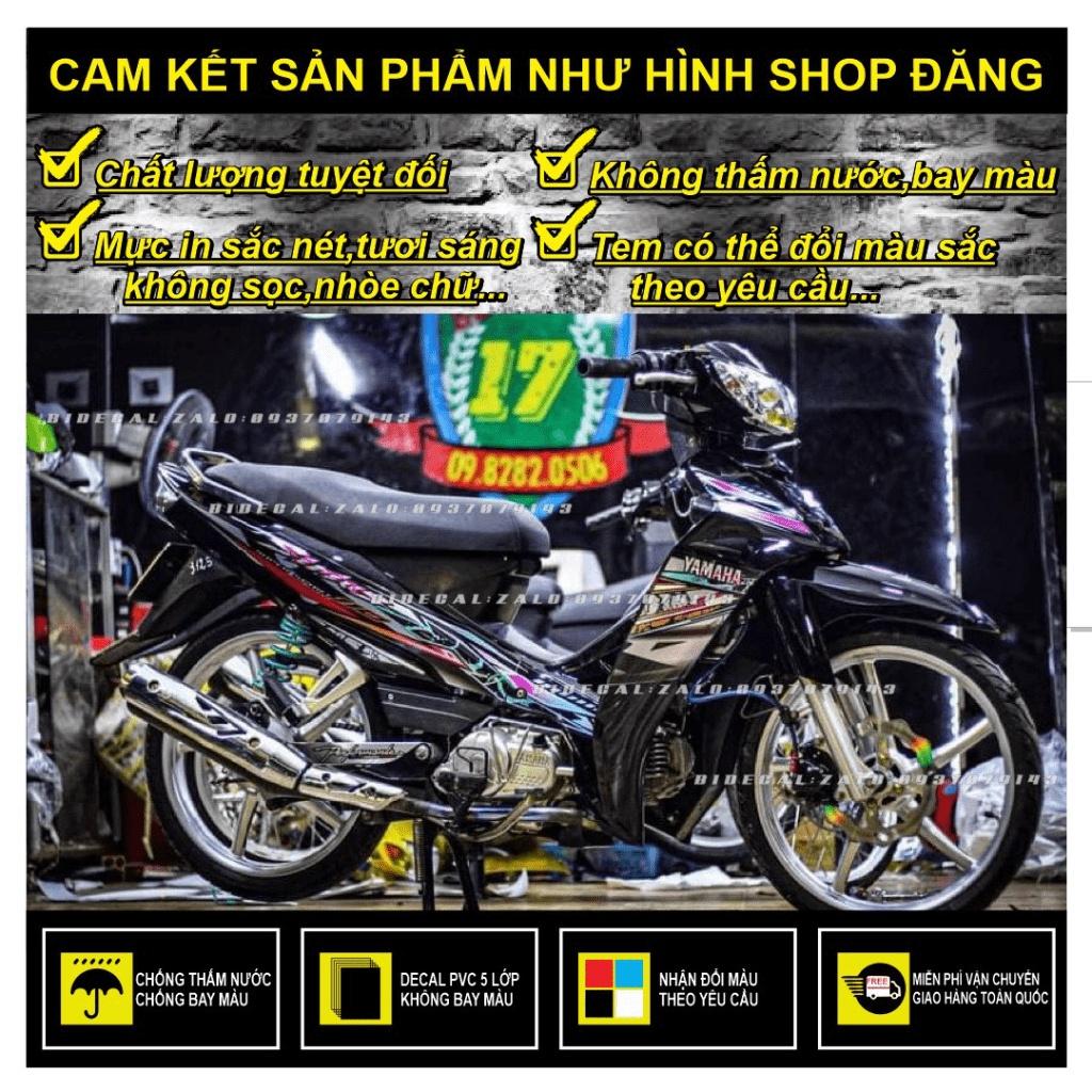 TEM RỜI SIRIUS MẪU SẤM SÉT PHỐI XANH NGỌC ĐEN - BI DECAL