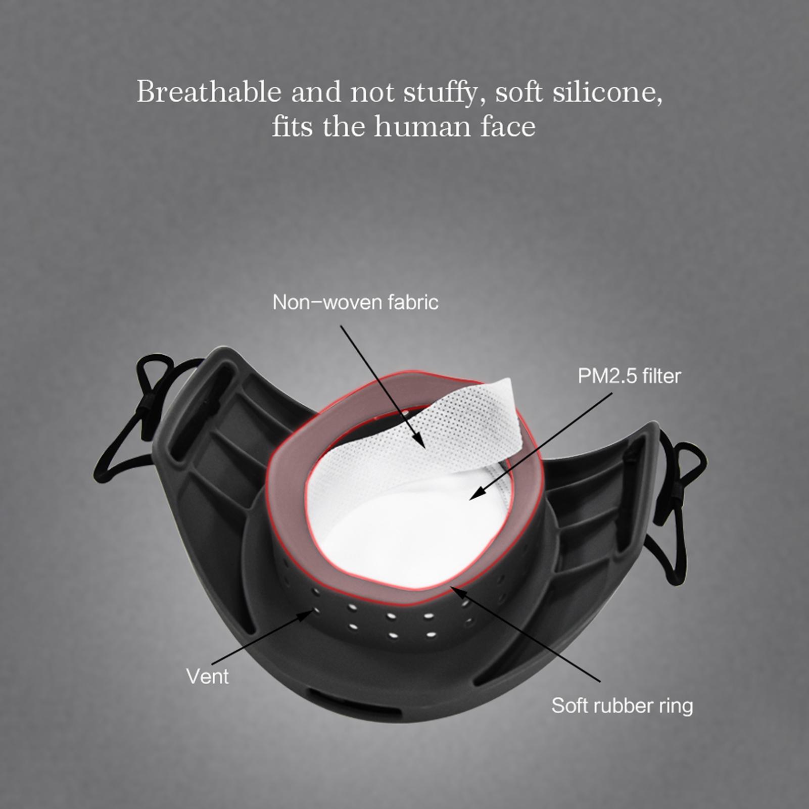 Khẩu trang đèn LED điều khiển không dây sạc bằng USB nhiều hình ảnh độc đáo