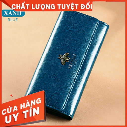 Ví Nữ Dài Da Bò thật Cao Cấp, chắc chắn, phong cách Hàn Quốc TVNN37 - Backpackworld HCM