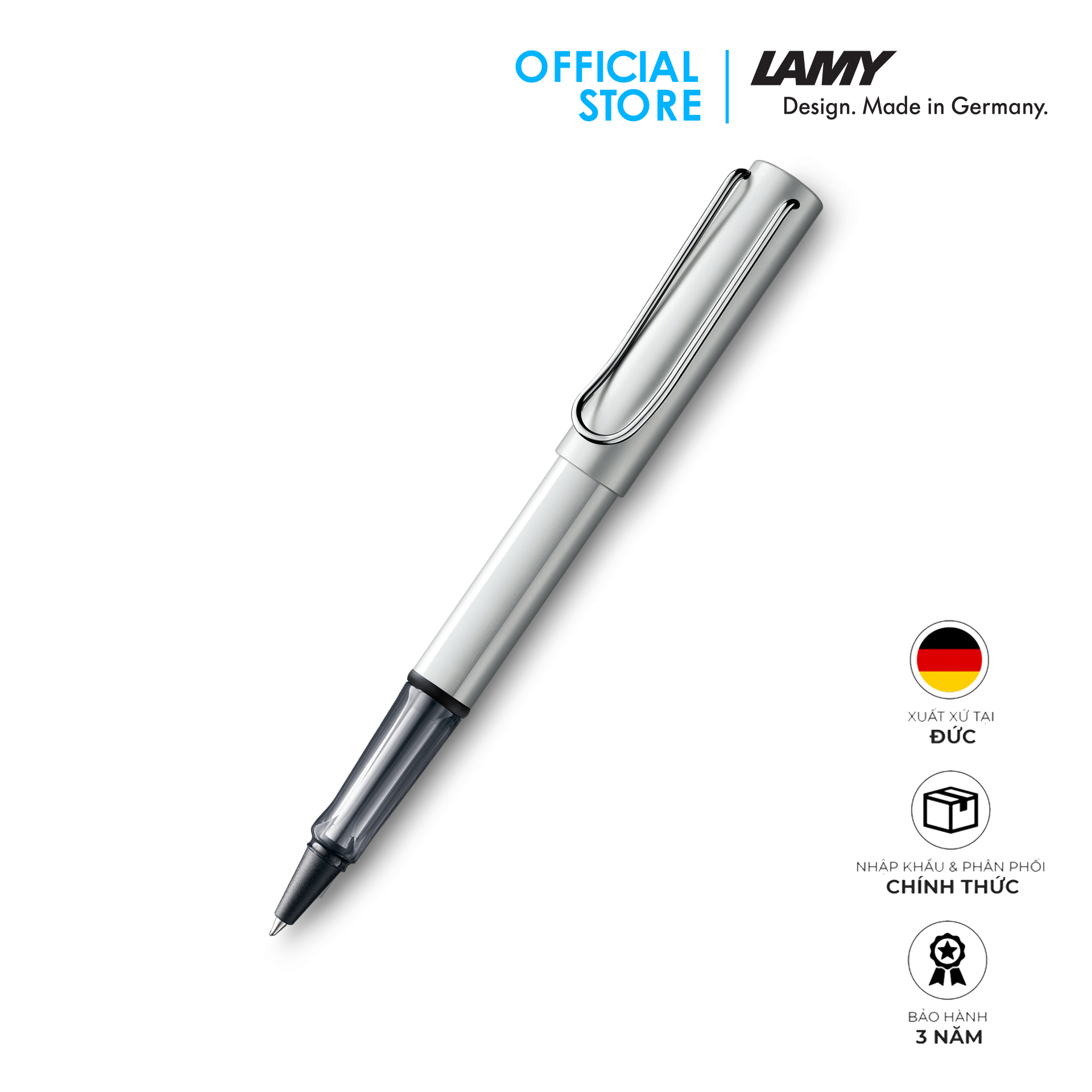 Bút bi nước LAMY al-star White silver