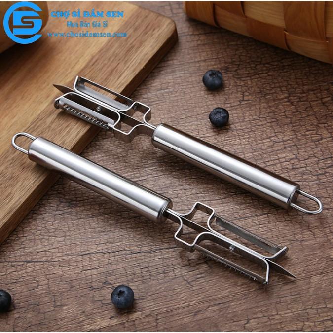 Dụng cụ gọt vỏ củ quả bằng inox cao cấp, dụng cụ bào sợi đa năng tiết kiệm thời gian