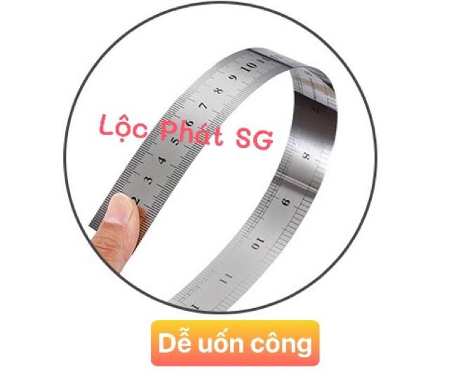 Thước lá thép không gỉ 60cm - 1 mét, chính xác từng li, sắc nét từng tí