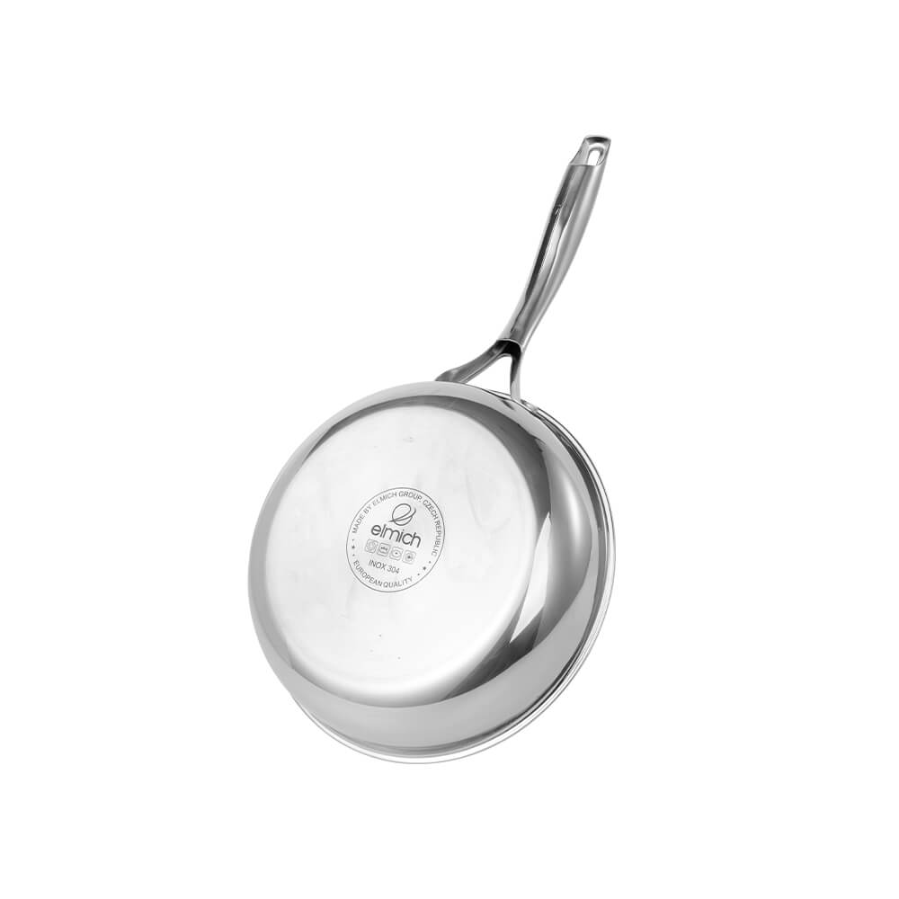 Chảo Inox Dập Nguyên Khối Elmich EL-2431OL Size 20,24,26cm,Hàng Chính Hãng,Dùng Mọi Loại Bếp-JoyMall