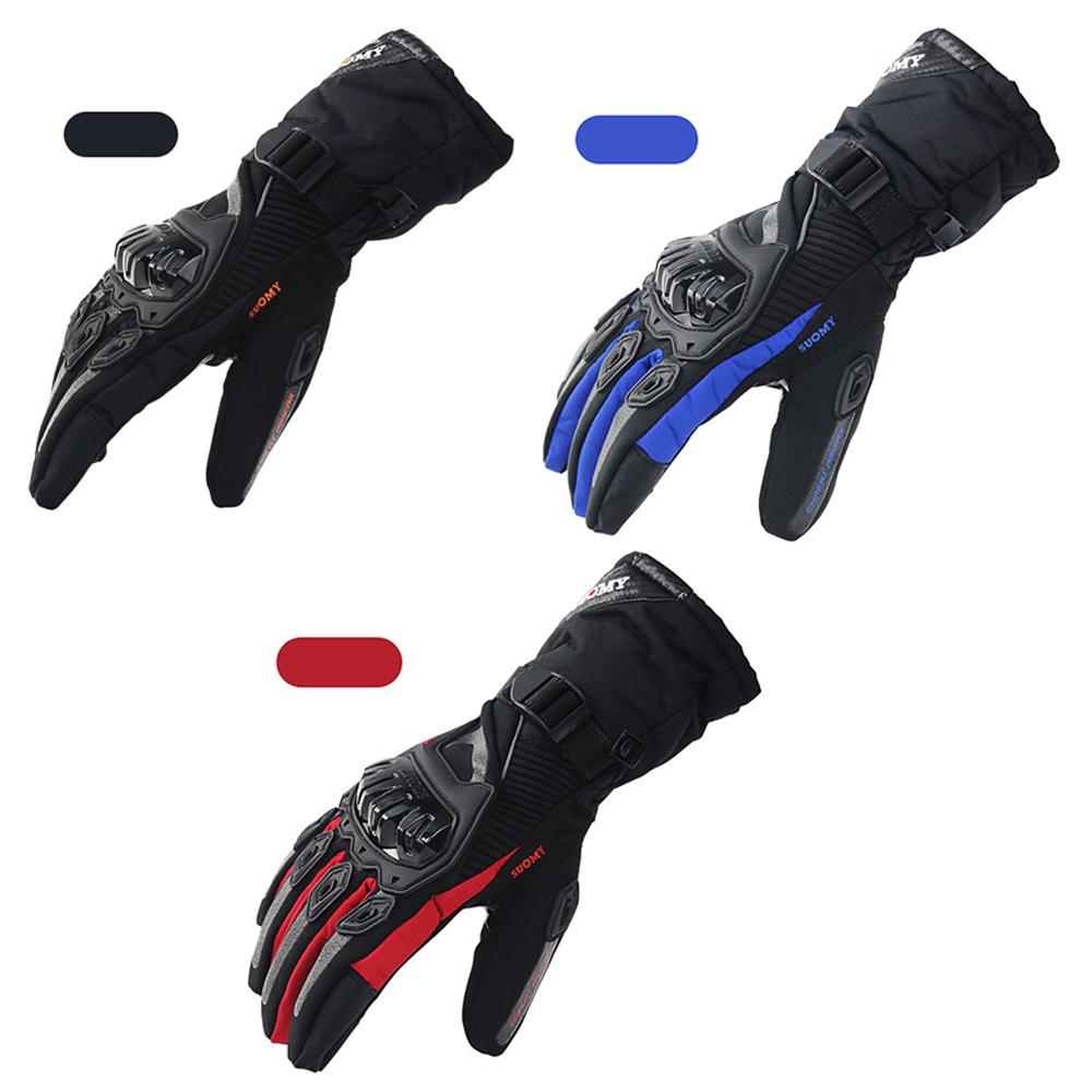 Winter Motorcycle Gloves for Men Women Windproof & Waterproof Thermal Touchscreen Gloves Cold Weather Racing Gloves for Cycling Riding Hiking Skating