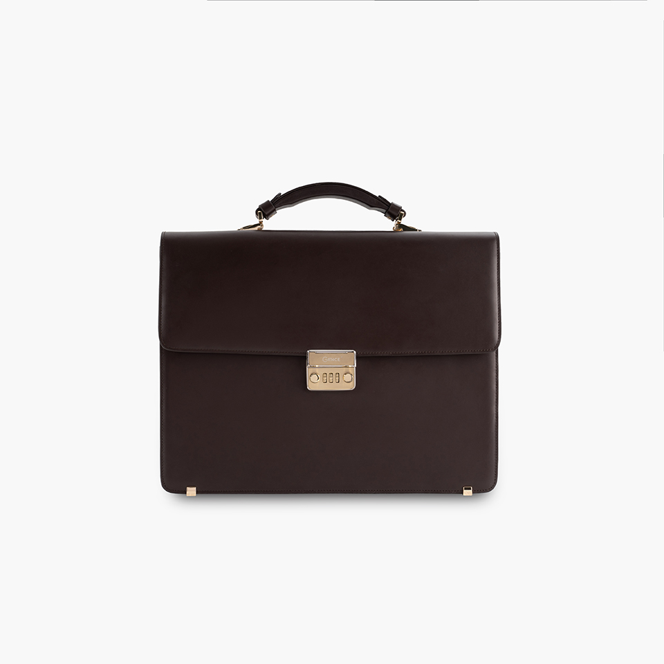 Cặp Xách Nam Gence Khóa Số Da Bò Box CTS18