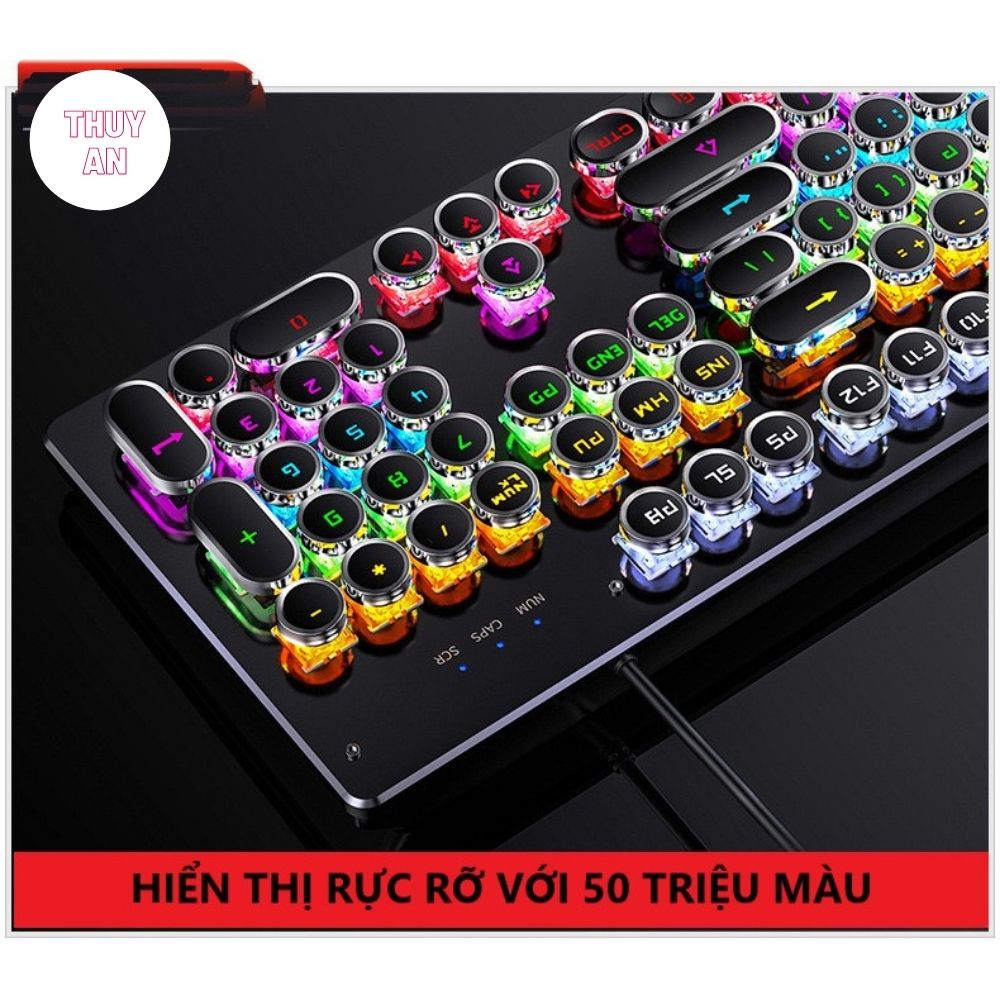 Bàn Phím Cơ Gaming Cho PC, Laptop Cao Cấp T907 Esports Pro Nâng Cấp Có 20 Chế Độ Led RGB Khác Nhau Chiến Mọi Game - Hàng nhập khẩu