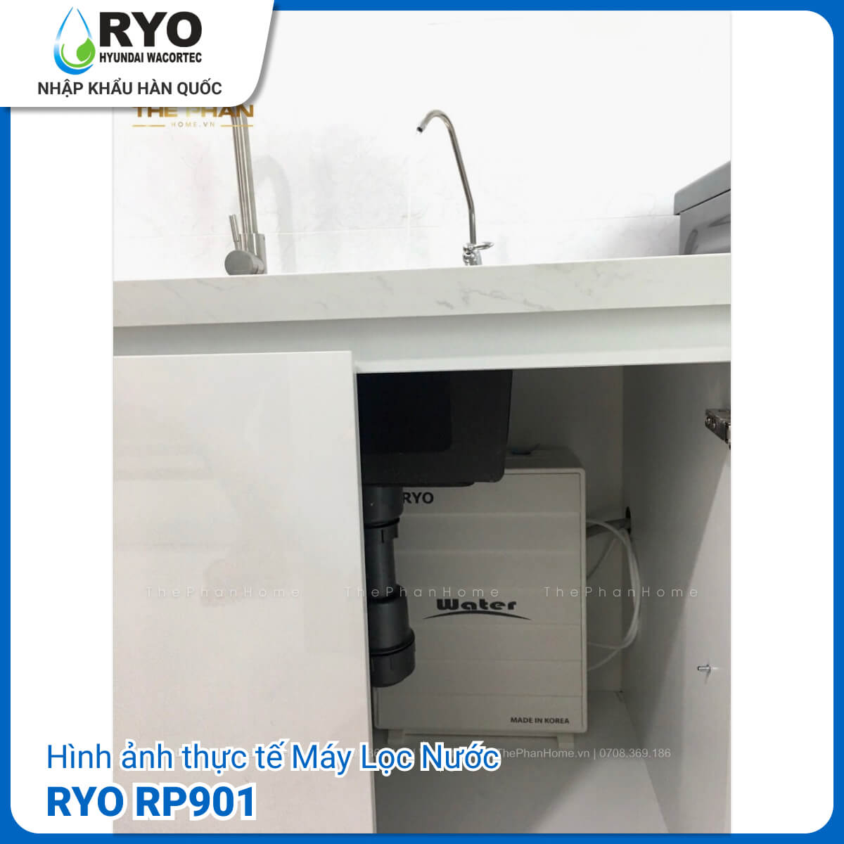 [MIỄN PHÍ LẮP ĐẶT] Máy Lọc Nước RYO Hyundai RP901 - GIAO HỎA TỐC, Không Dùng Điện, Không Nước Thải, Công Nghệ UF 5 Lõi Lọc, 2 Màu Lựa Chọn, Thay Lõi Đơn Giản, Giữ Được Khoáng Chất Tự Nhiên - Hàng Chính Hãng