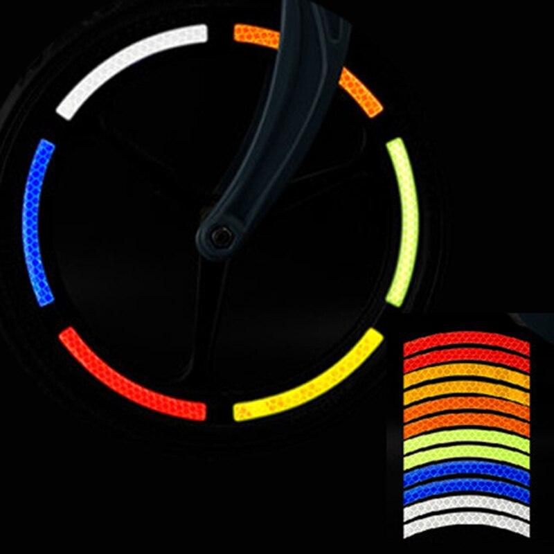 Bike Reflective Sticker Anti-collision Warning Stickers Exterior Reflective Strip Safety Decor High Light Safety Reflector Strip