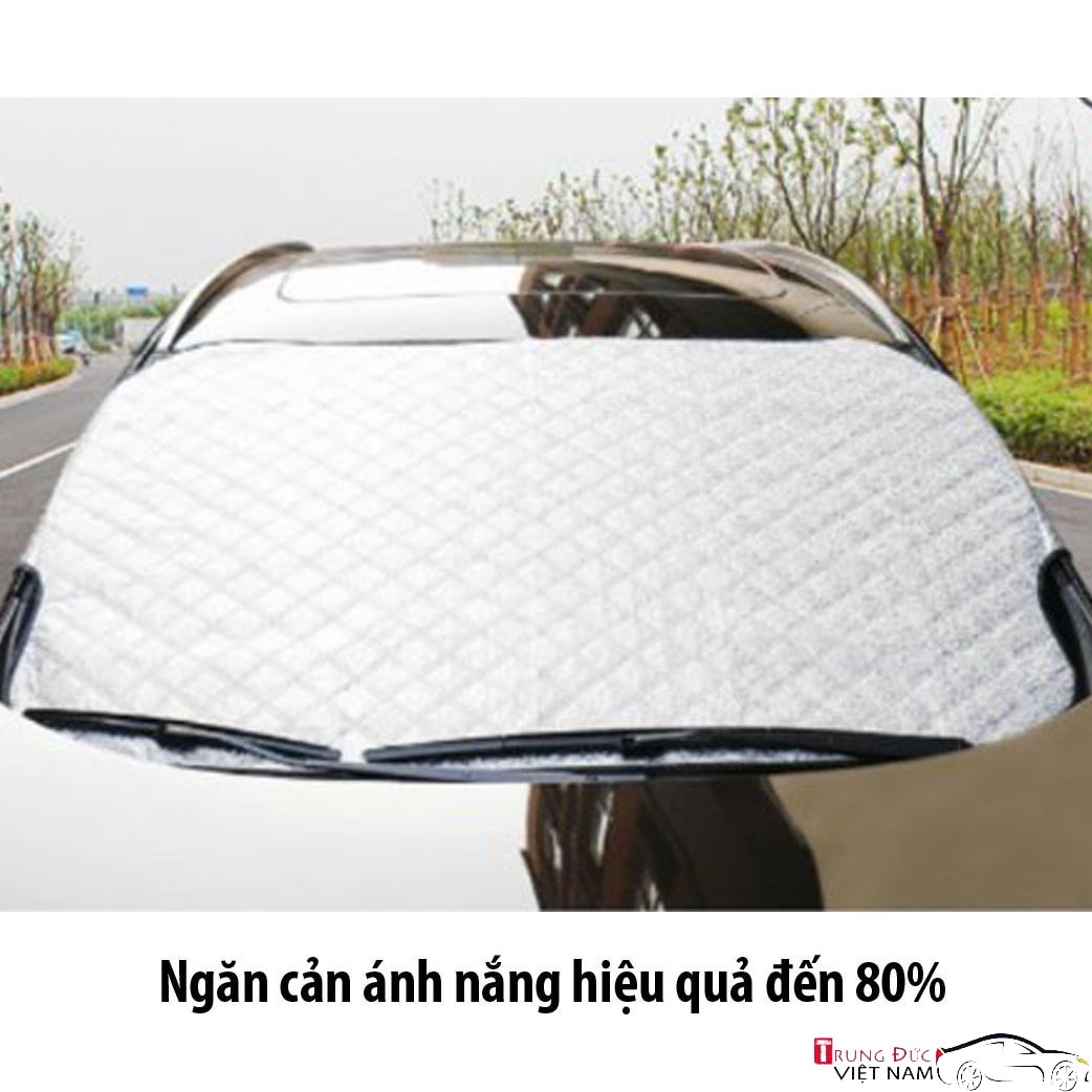 Tấm chắn nắng kính lái Ô tô, chống nóng, chống nước, bảo vệ xe ô tô - Quà tặng 2 viên sủi rửa kính - Hàng Chính Hãng