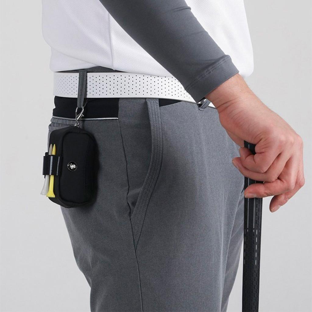 3x Mini Golf Ball carry pouch Waterproof Holder Portable Pouch with Hook