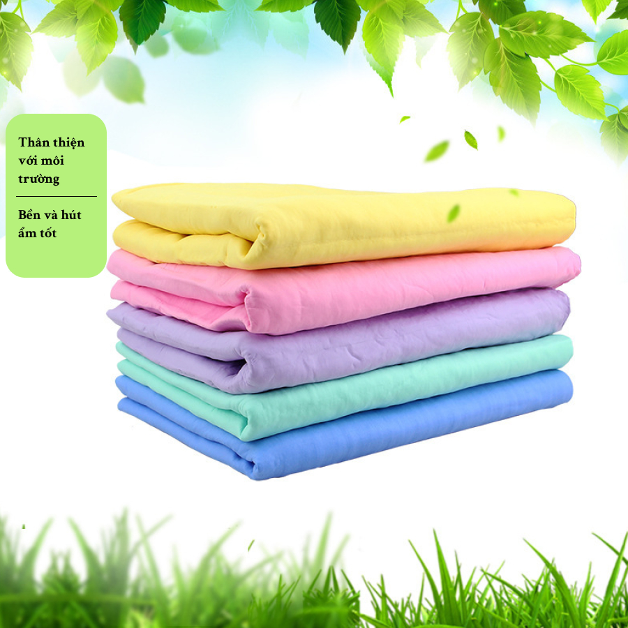 KHĂN LAU KÍNH XE Ô TÔ Chuyên Dụng, Khăn Vệ Sinh Xe Sợi Microfiber Siêu Thấm Hút | Không Đổ Lông, Bảo Vệ Kính Xe, Mềm Mịn