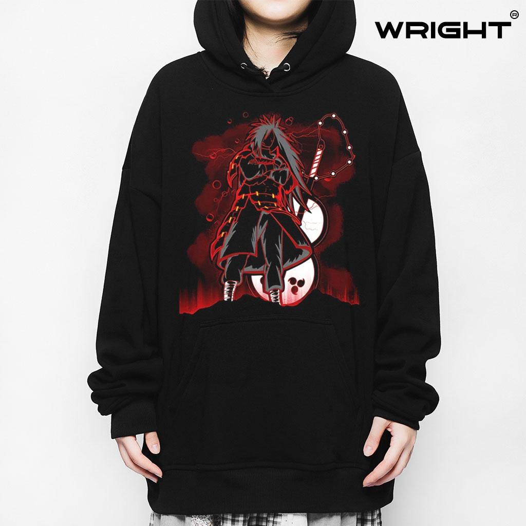 Áo hoodie anime Wright Uchiha Madara oversize unisex