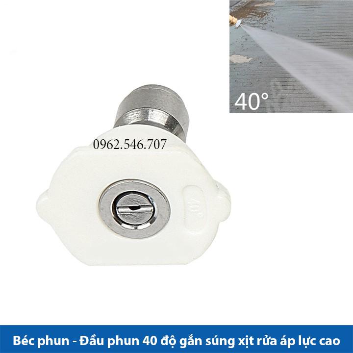 Bộ 4 đầu béc các góc gắn súng xịt rửa của máy rửa xe áp lực cao - Ren nối nhanh 1/4 inch