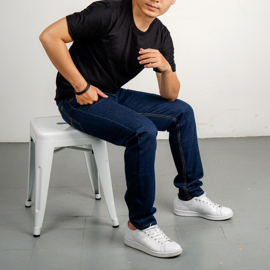Quần jean nam ống suông Q61