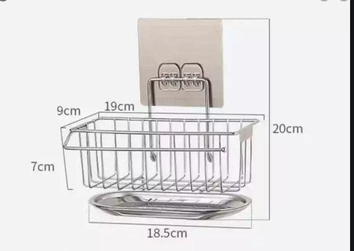Giá Inox Đựng Dụng Cụ Rửa Bát Dán Tường Hbh - Loại Tốt