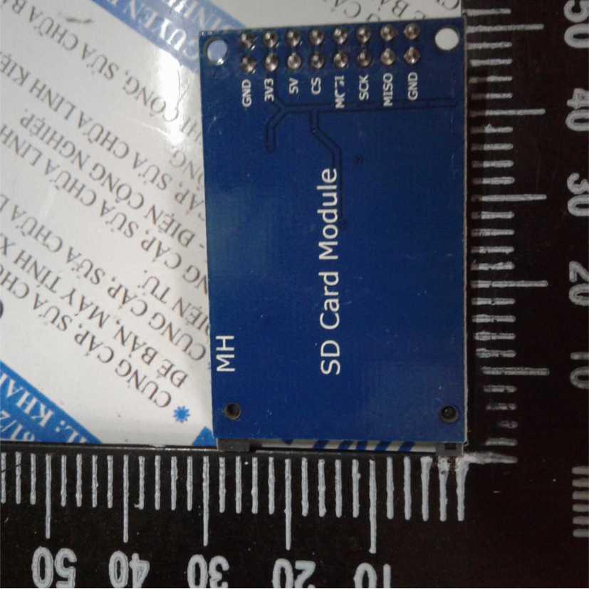 Module SD Card, thẻ nhớ SD giao tiếp SPI, jack 2.54mm 8P KDE0360