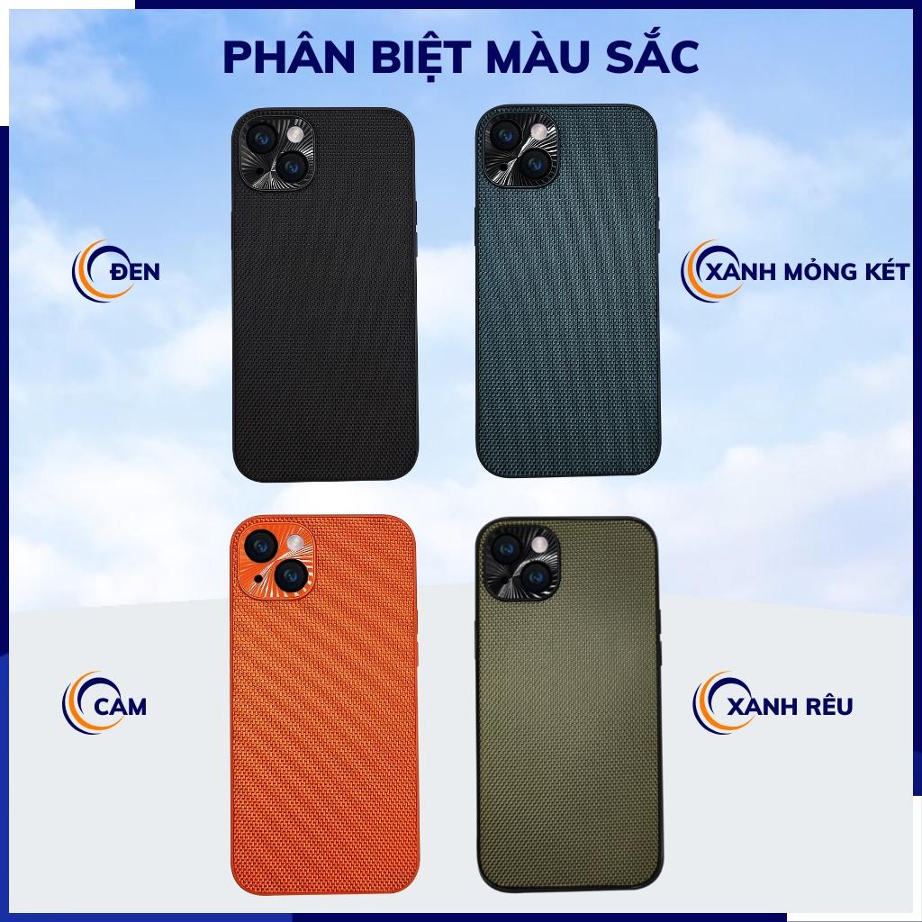 Ốp lưng ip 14 ip 14 plus nhựa dẻo vải nylon nhiều màu chống bám vân tay bảo vệ camera phụ kiện huỳnh tân store