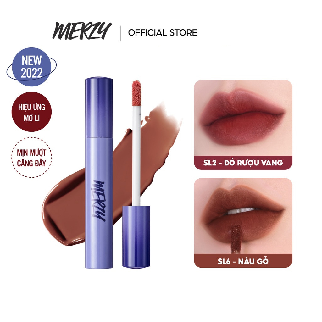 [COLOR OF THE YEAR 2022] Son Kem Lì Merzy Soft Touch Lip Tint 3g