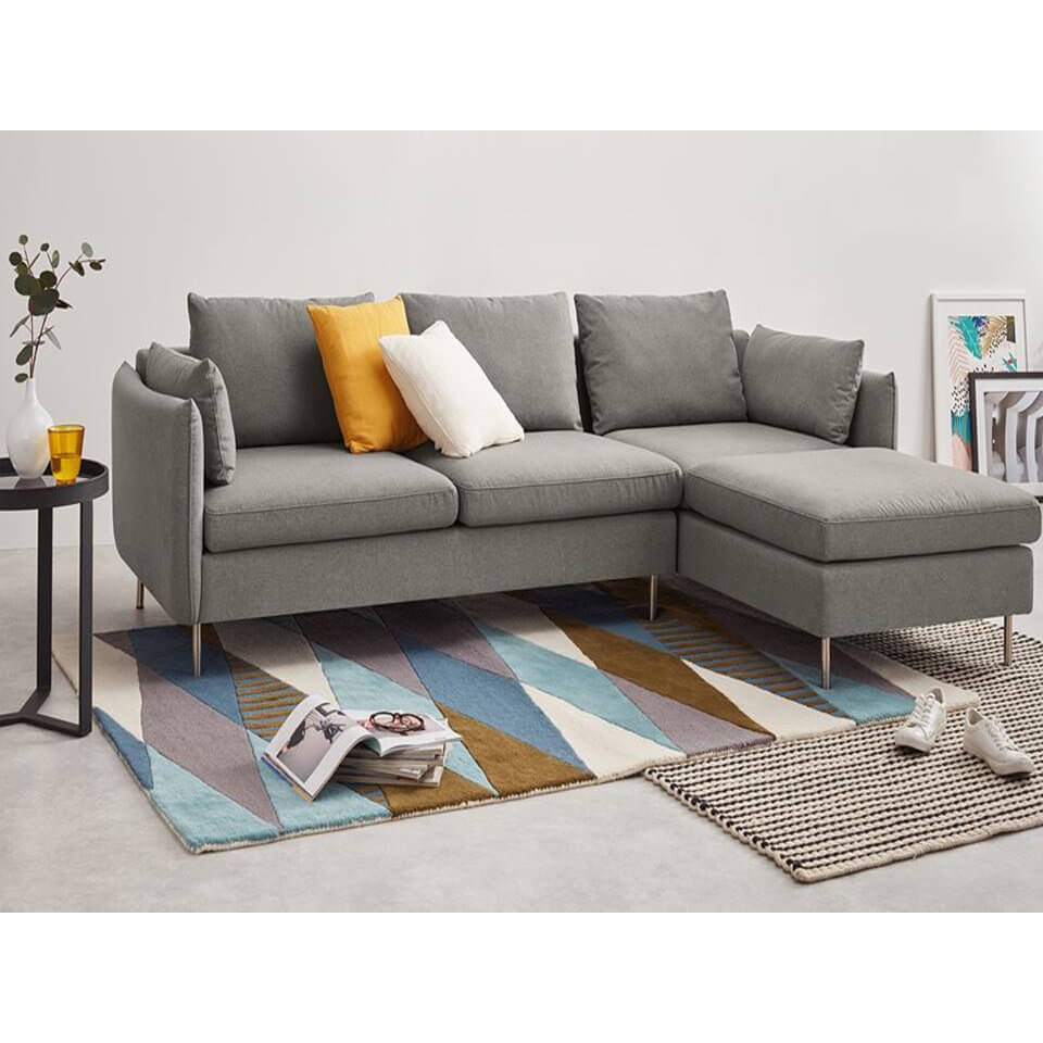 Ghế Sofa Phòng Khách Vải Xám – Mã PK59