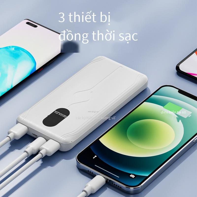 Khuyến mại sạc kho báu sạc nhanh màn hình kỹ thuật số nguồn điện di động quà tặng tùy chỉnh 10000mAh 20000mAh sạc nhanh PD sạc kho báu