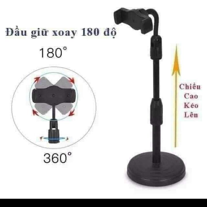 Giá đỡ điện thoại để bàn chịu lực tốt, xoay 360 độ, đa năng tiện dụng, giá tốt