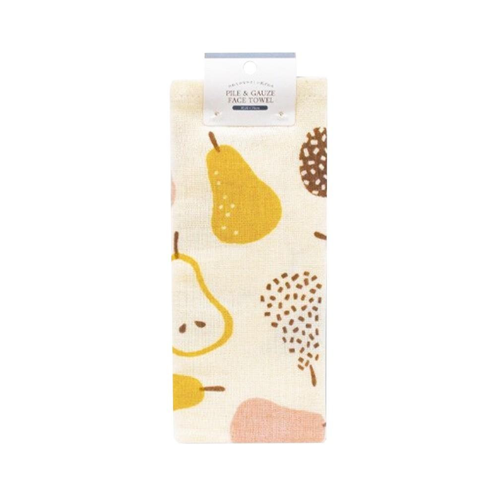 Khăn mặt cotton 2 lớp mẫu hoa quả nội địa Nhật