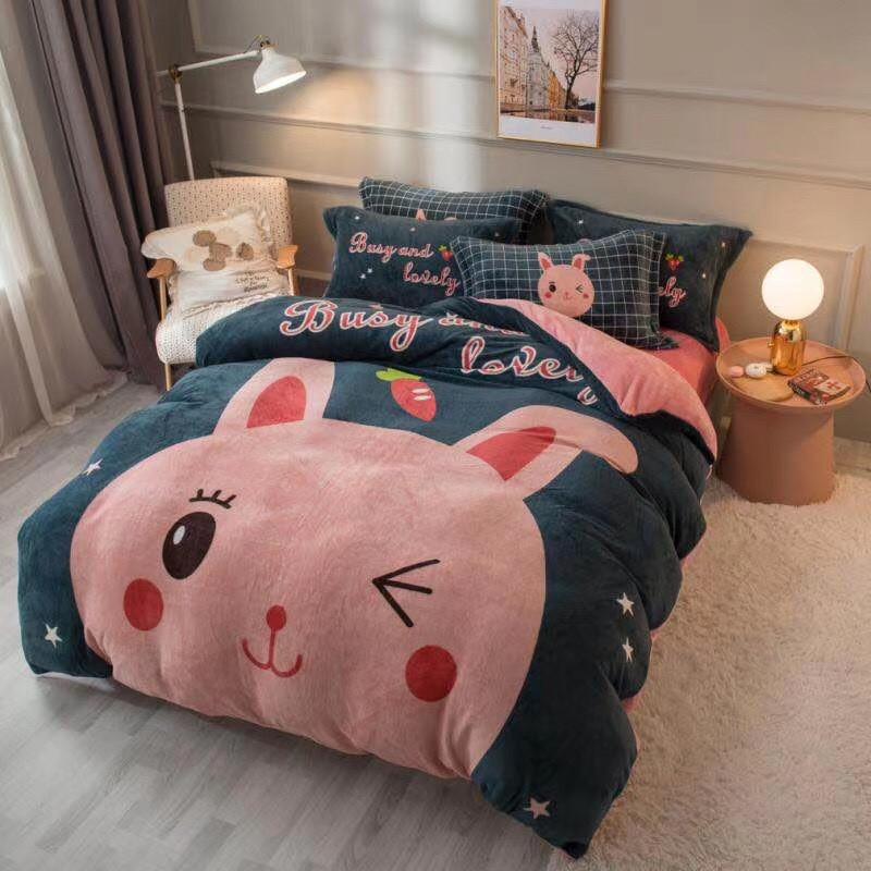 Sét Nỉ Nhung 5D 4 Món Mẫu Siêu Cute -PP