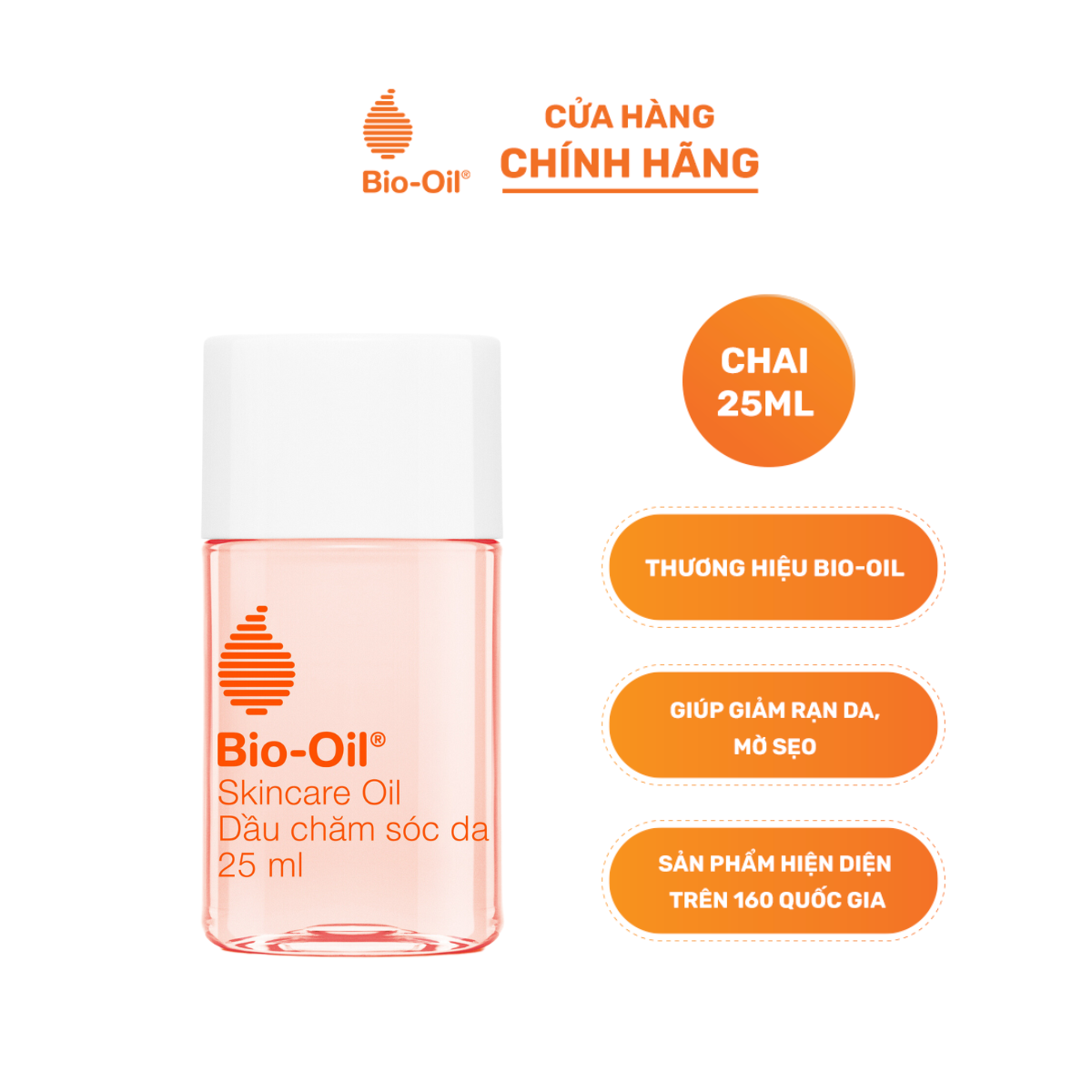 Dầu chăm sóc da giúp cải thiện rạn da, mờ sẹo và đều màu da - BIO-OIL SKINCARE OIL