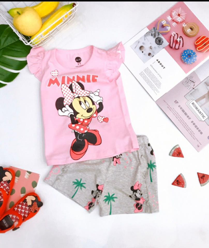 SÉT BỘ THUN MICKEY BÉ GÁI