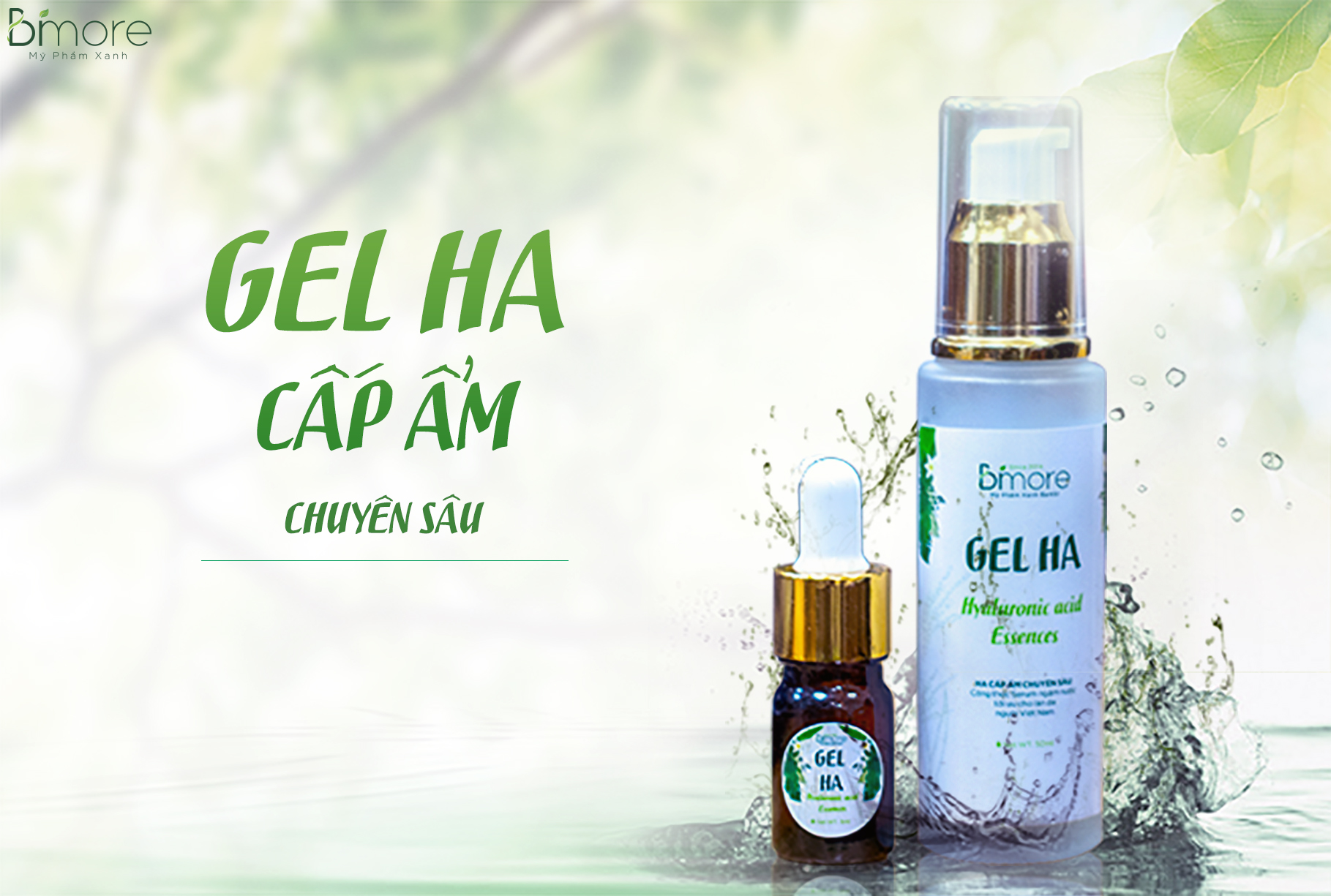 Gel HA - Hyaluronic acid essence cấp ẩm giữ ẩm bền vững cho da_50ml