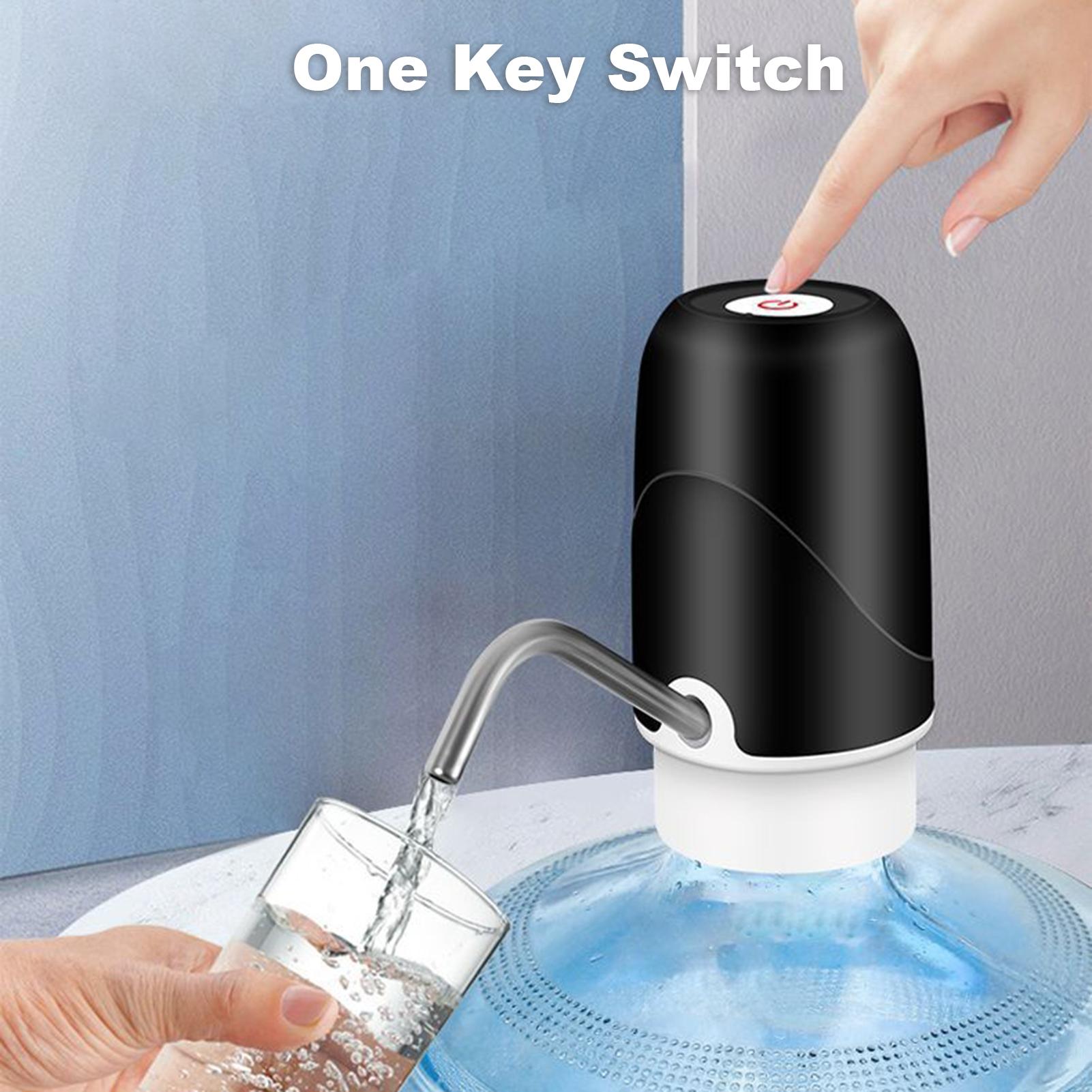 Máy bơm hút bình nước, dạng vòi tự động, chất liệu nhựa ABS bền chắc, sạc USB