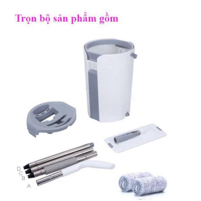 Cây lau nhà tự vắt megahome, bộ lau nhà 2 ngăn hàng Việt Nam chất lượng cao