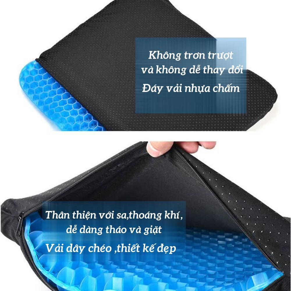 Đệm ghế Đệm ghế ngồi ô tô, văn phòng làm mát thoáng khí, Đệm Gel tổ ong hình