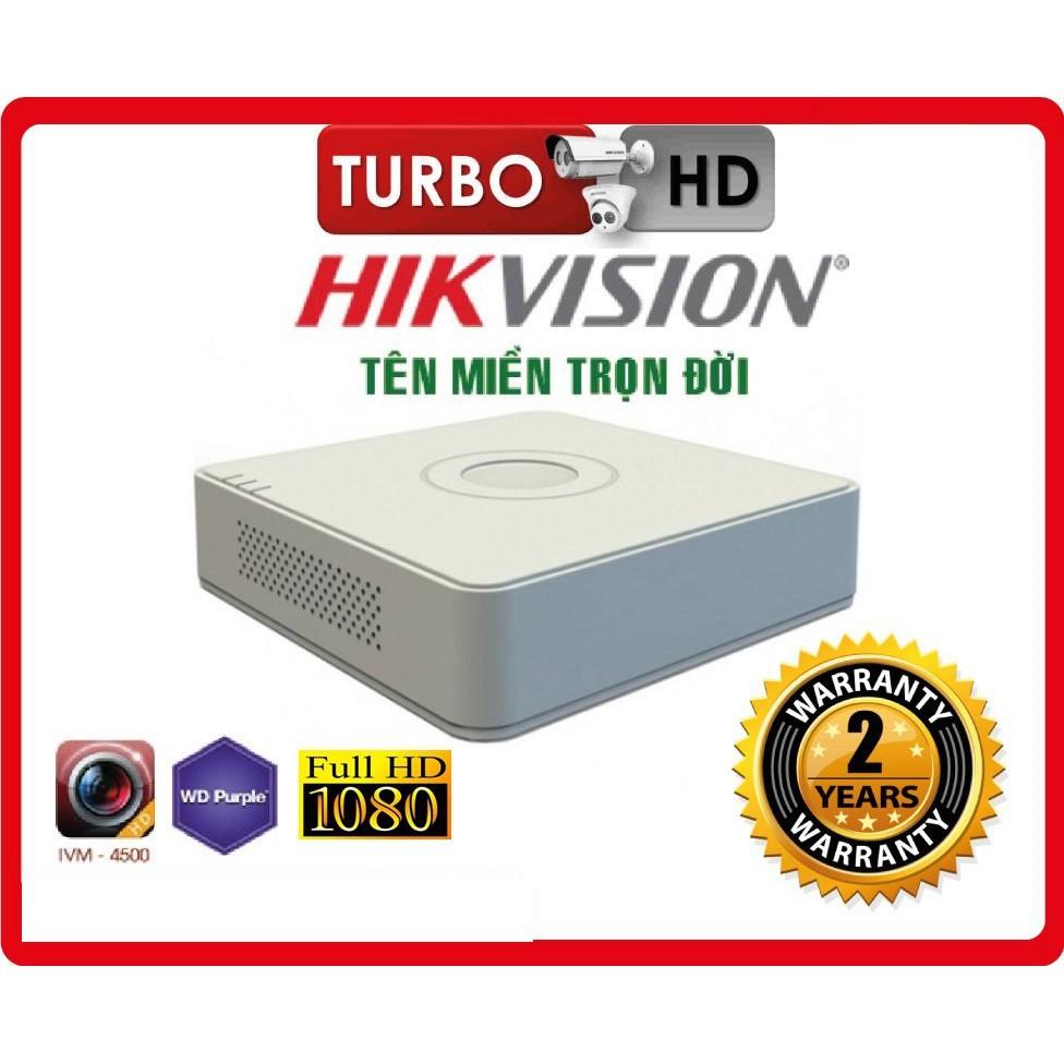 Đầu ghi hình 4 kênh Hikvision DS-7104HQHI-K1 3.0M  - Hàng chính hãng