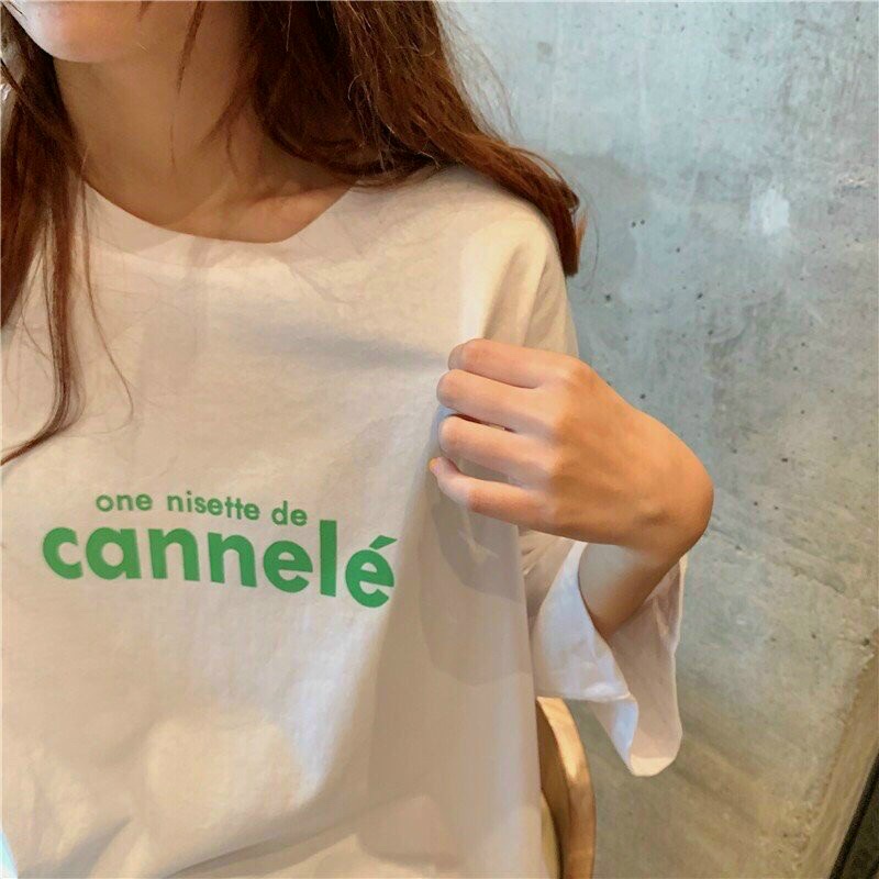 Áo Phông Nam Nữ Form Rộng Tay Lỡ Vải Chất Cotton Mịn Mát Kita Unisex - Mẫu CANNELE
