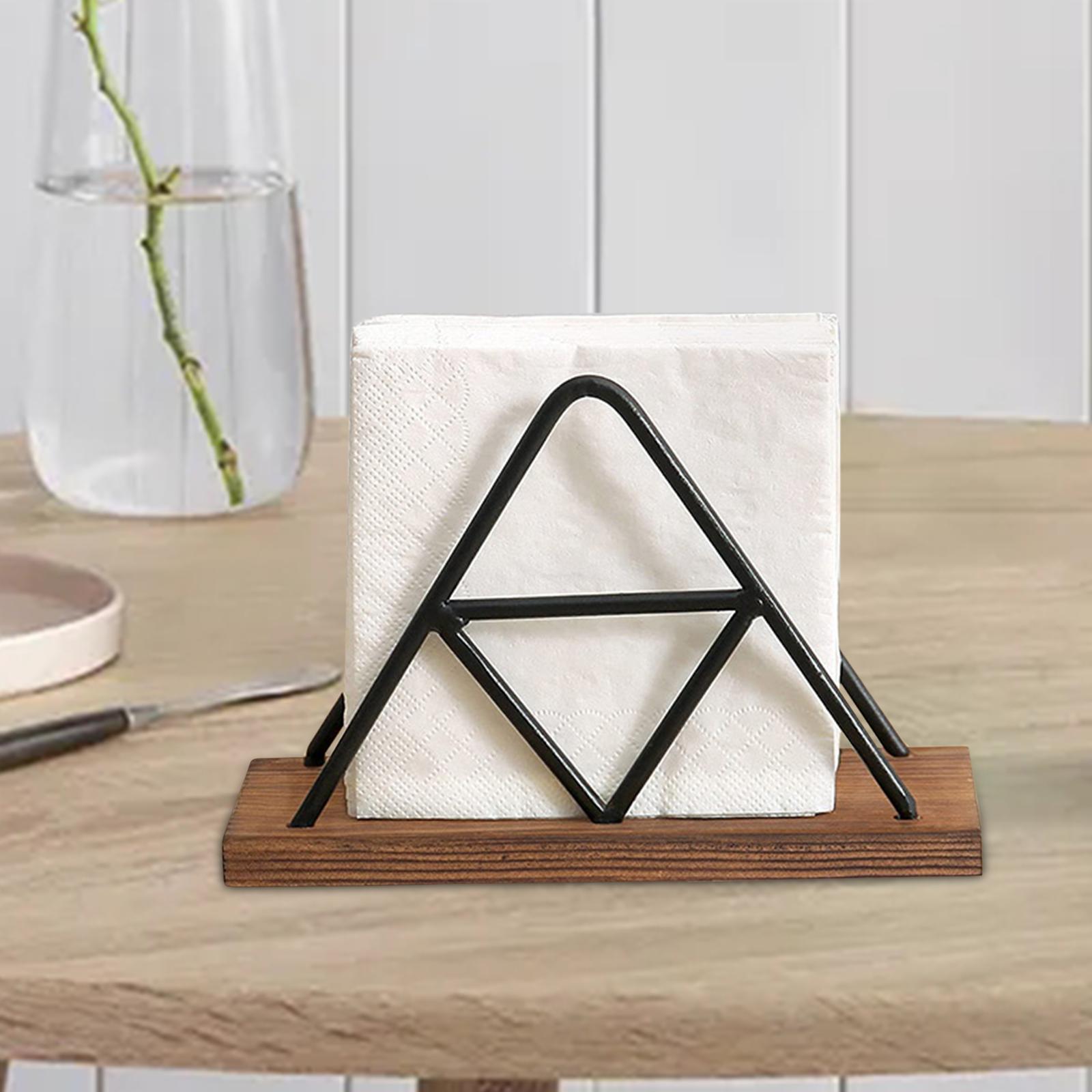 Tabletop Paper Napkin Holder Stand Organizer,Freestanding Tissue Dispenser,Paper Napkin Holder for Picnic Table Party Kitchen Countertops